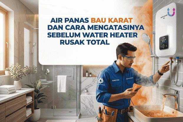 Air Panas Bau Karat dan Cara Mengatasinya Sebelum Water Heater Rusak Total